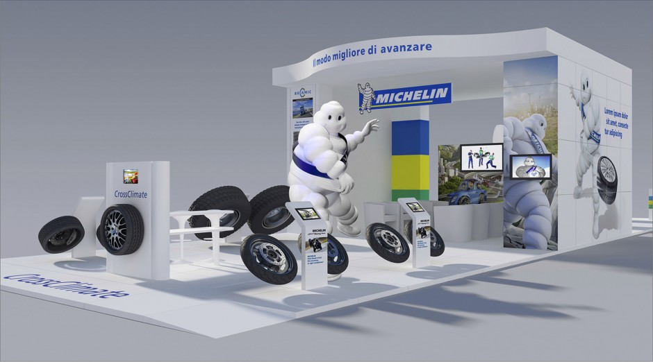 Progetto stand Michelin Euromaster
